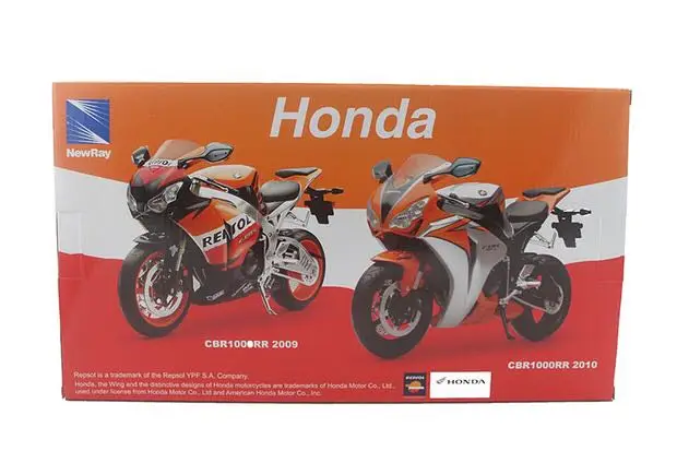 Newray 1/6 масштаб игрушки, модели мотоциклов HONDA CBR 1000 RR Repsol литья под давлением металлический мотоцикл модель ручной работы игрушки для подарка, детей, коллекция