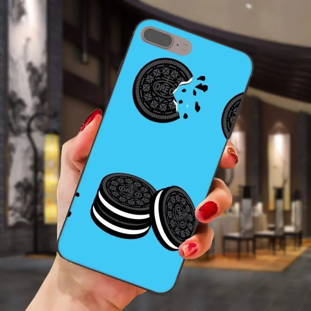 Синий черный белый печенье Oreo для Huawei Honor 5A 6A 6C 7A 7C 7X 8A 8C 8X 9 10 P8 P9 P10 P20 P30 Mini Lite Plus