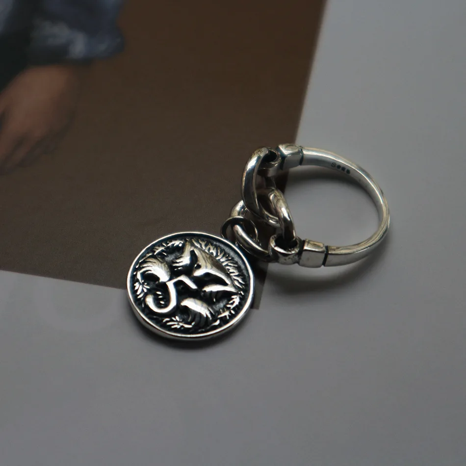 New 925 Sterling Silver Vintage Queen Portrait Coin Rings For Women Knuckle Rings Fashion Silver 925 Jewelry Bijoux Femme 2019 (10)