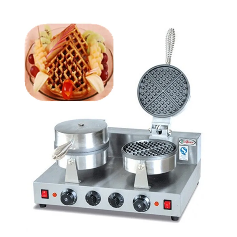Newly designed double waffle baking oven commercial waffle maker waffle baker