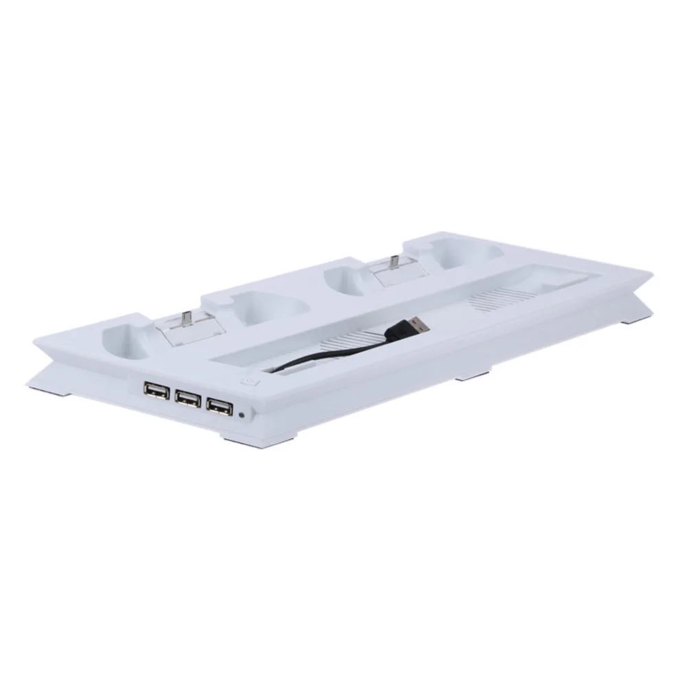 New 3 in 1 Vertical Stand Cooling Fan with Charging Station for PS4 Slim console With