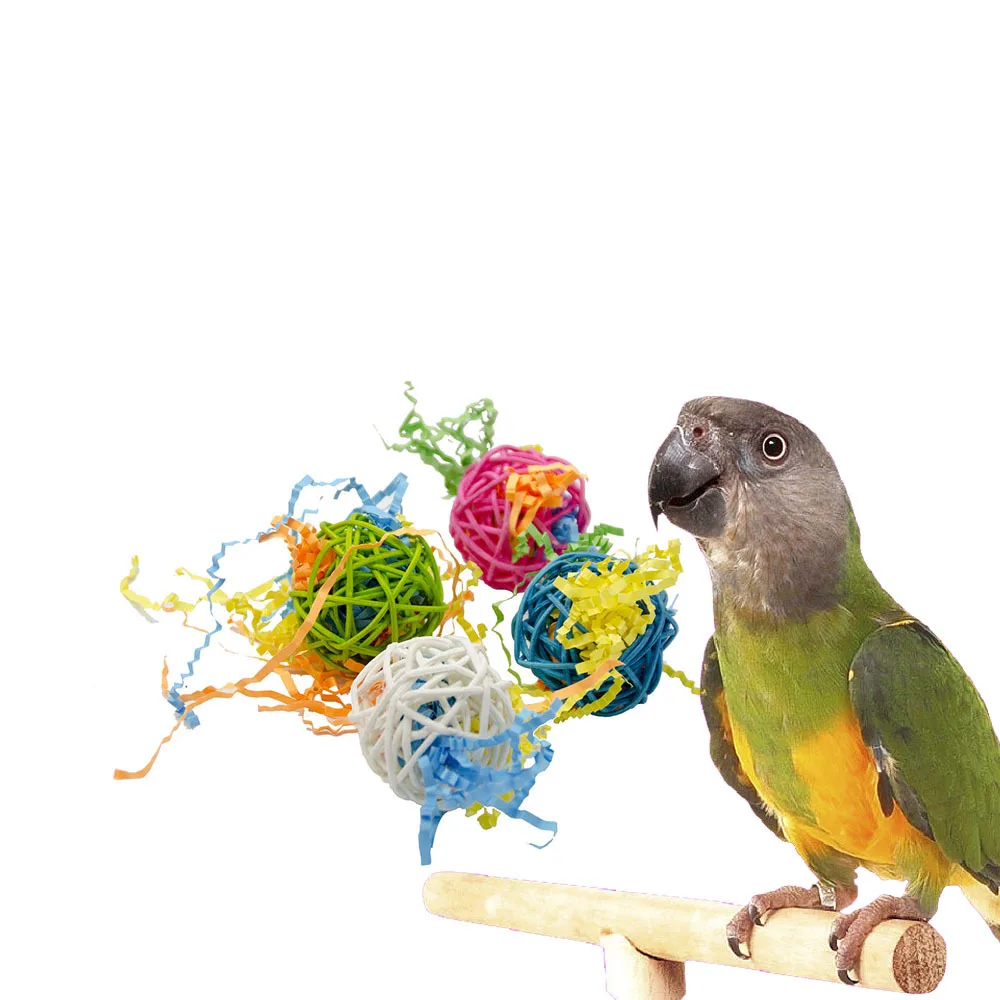 

1PCS Pet Toys Parrot Bird Bell Ball For Parakeet Cockatiel Chew Fun Cage