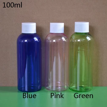 

New Arrivals,50pcs,100ml Ordinary bottle cap, rotating screw cap bottles, Half minutes in the dark color, refillable bottles