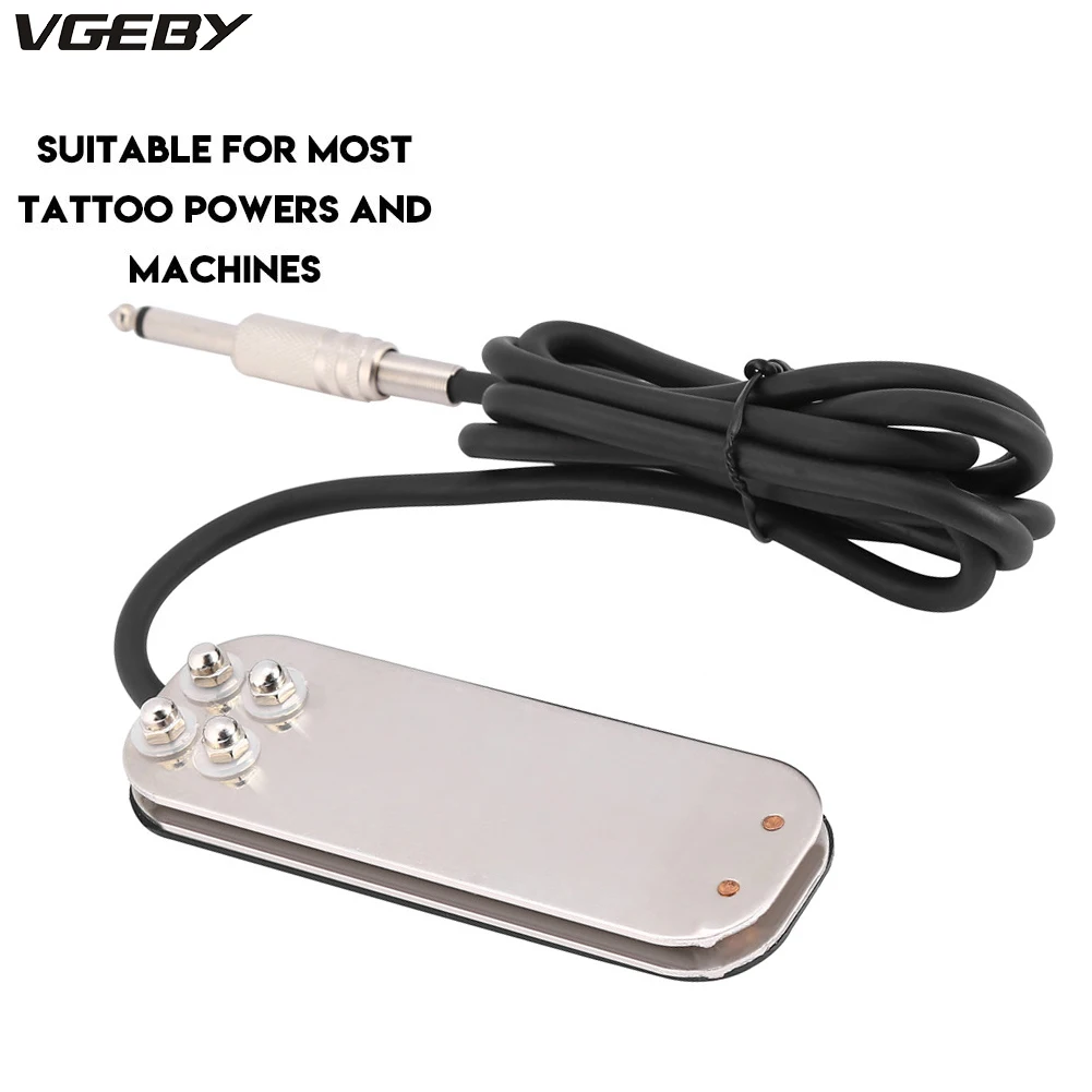 

Top Grade Stainless Steel Tattoo Foot Pedal Switch Footswitch Controller With 2 Cooper Contactor For Tattoo Machine Power Supply