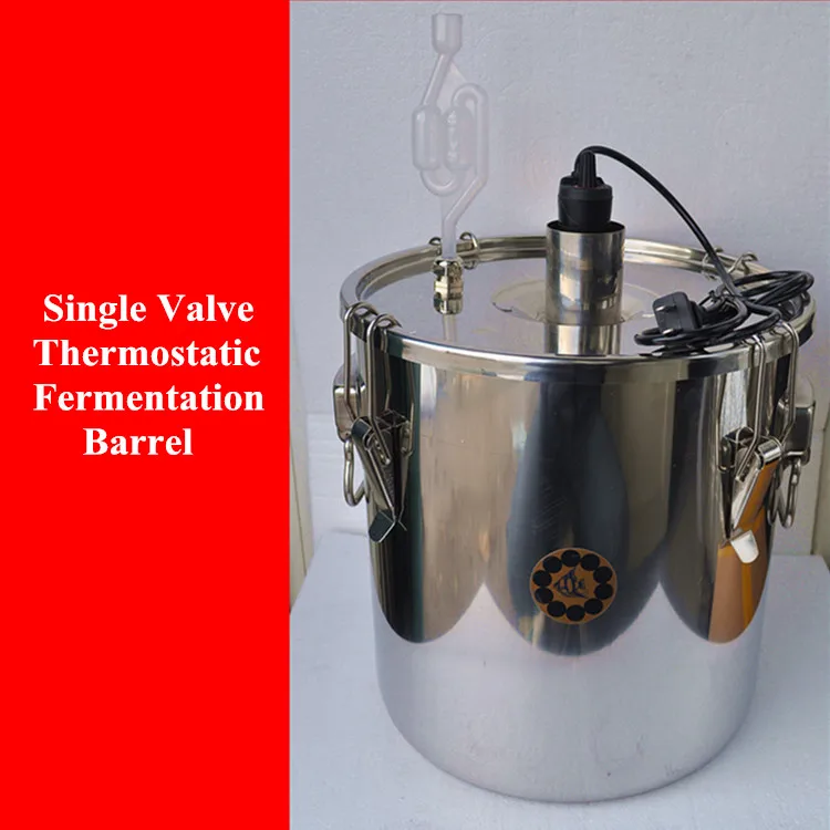 20L/35L/55L домашний дом вино ферментер термостат нагревательный стержень баррель из нержавеющей стали ферментеры гомойотермальная ферментация