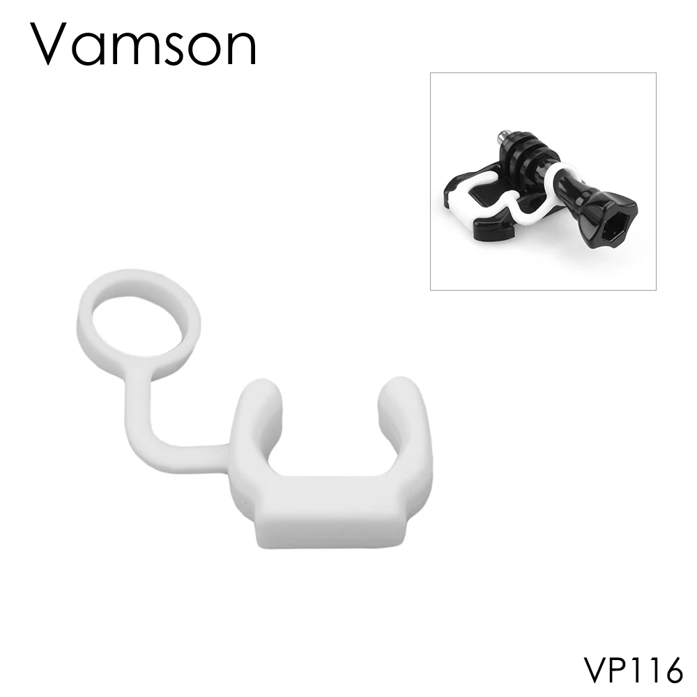 Силиконовая Пряжка Vamson для GoPro 8 7 6 5 4 резиновая застежка Go Pro Hero Yi 4K SJCAM VP116