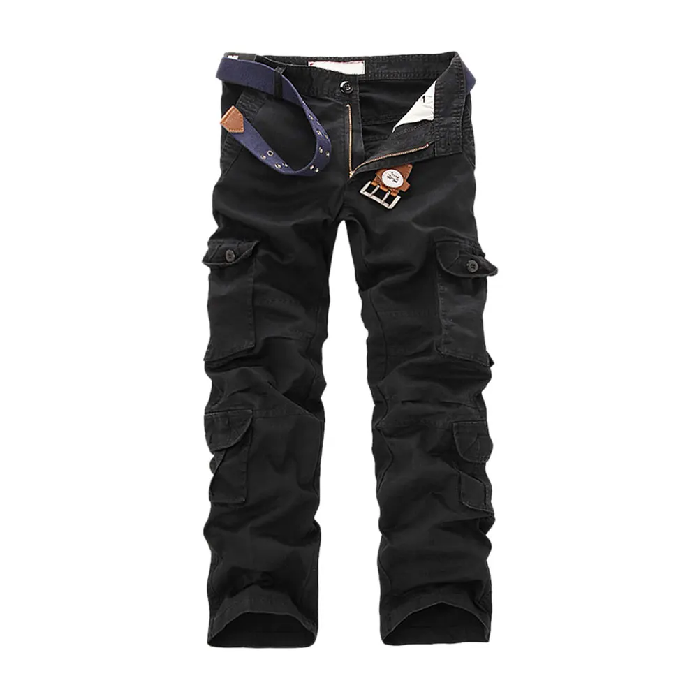 

Droppshiping Thicken Washed Overalls Multi-pocket Pants Casual Trousers Working Clothes Fashion Men's Wear dg88