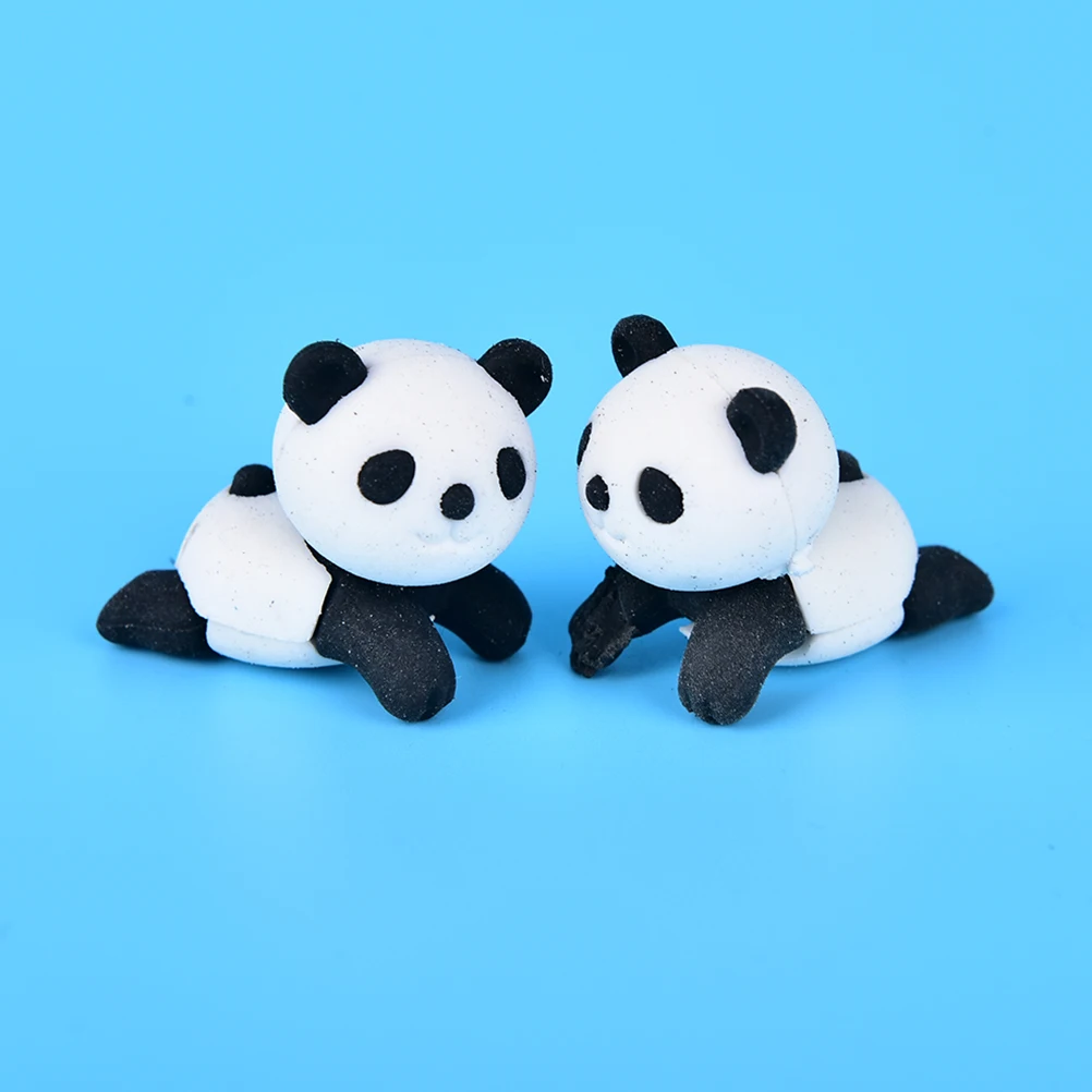 1 шт. Kawaii мультфильм животных Panda резиновая Ластики прекрасный корейский Канцтовары для детей студентов творческий элемент подарок Прямая