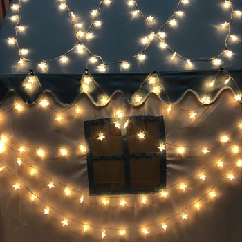 

1M Copper Wire LED String Lights Holiday Lighting For Garland Fairy Christmas Tree Wedding Party Decoration AA battery