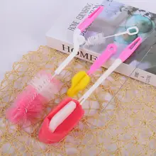 5 шт./компл. щетка для бутылок поставщики для малышей 360 градусов щетка губка бутылки с щетка для сосков всасывающая щетка Детские аксессуары Горячая Распродажа