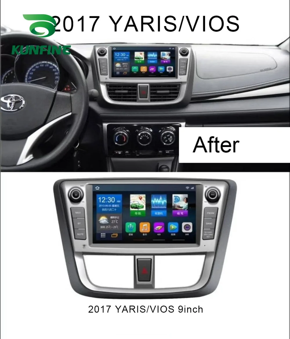 Flash Deal Octa Core Android 8.1 4GB RAM 64GM ROM Car DVD GPS Navigation Player Deckless Car Stereo For Toyota YARIS Vios 2017 Radio 2