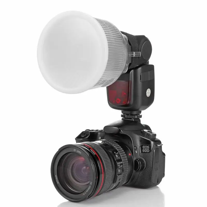 ALLOET Универсальный Рассеиватель для вспышки, Регулируемая Белая оранжевая крышка, набор для Canon Nikon sony DSLR SLR камеры вспышки Speedlite