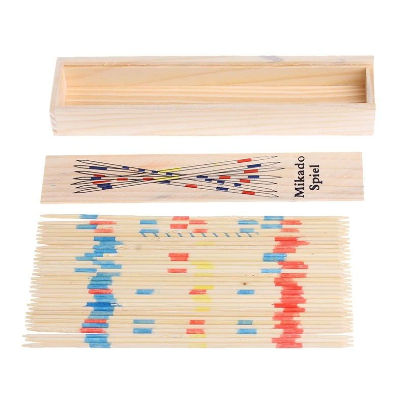 

Traditional Mikado Spiel Wooden Pick Up Sticks Set Traditional Game With Box Toy