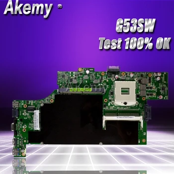 

Akemy G53SW Laptop motherboard For Asus G53SW G53SX G53S G53 VX7 VX7S Test original mainboard