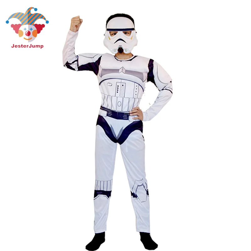 Beste Purim Clone Storm Trooper Kracht Wekt Kylo Ren Superhero Party Stormtrooper Kostuum Darth vader Jongen Halloween Kostuum voor Kinderen