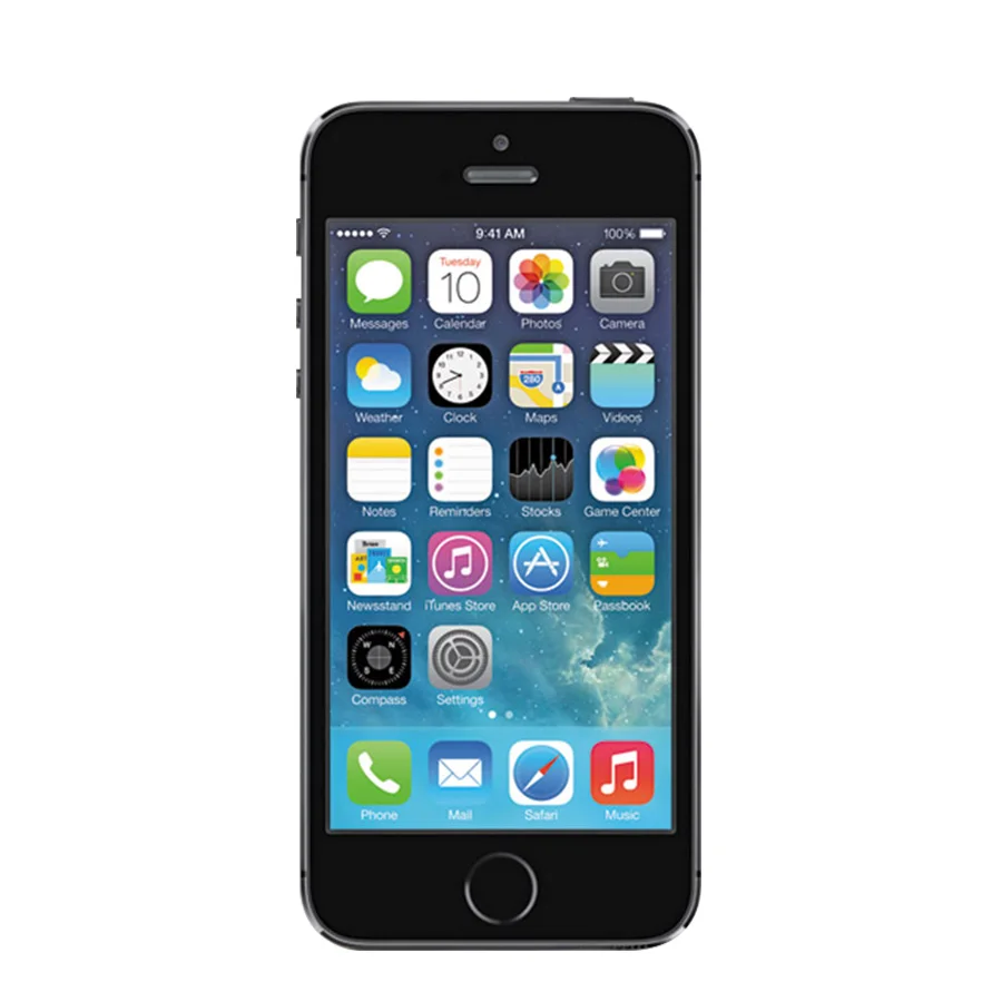 Pаспродажа Оригинальное разблокирована Apple IPhone 5S 16 ГБ 32 ГБ Встроенная память IOS отпечатков пальцев Touch ID 4.0 A7 IPS 4 г LTE iPhone 5S A1533 A1457