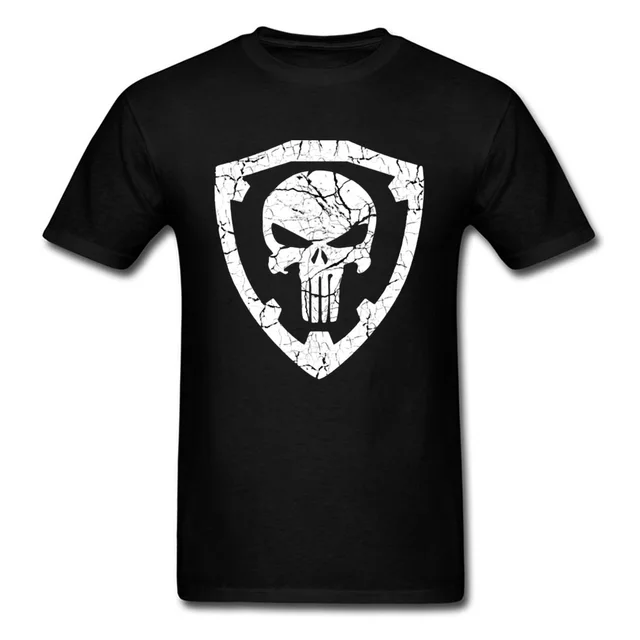 US $10.26 Lasting Charm Crack Punisher Skull Sports T-shirt Men Black T Shirt Vintage Hip Hop Team Tshirt