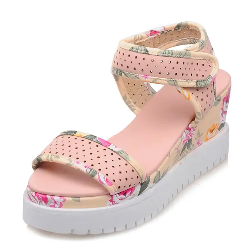 

Fashion 2016 High Wedges Summer Flip Flops Brand New Gladiator Sandals Women High Platform Sandals Open Toe Summer Shoes P963