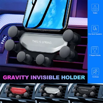 

Universal Gravity Bracket Car Smartphone Holder Mobile Phone Stand Bracket GPS Air Vent Mount for iPhone Samsung Huawei Xiaomi