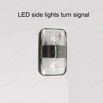 

red and yellow LED side lights turn signal truck side lights wide voltagecombination 2 bright piranha lights