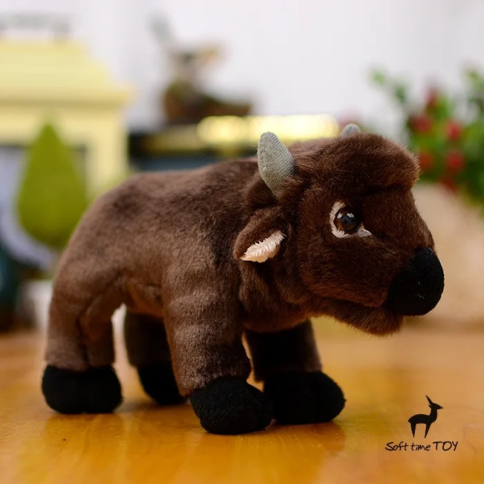 Плюшевая игрушка американская кукла bison искусственные игрушки, животные Подарки Супер милые