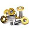 2Pieces Brass + 416 stainless steel M4 Fastening screw rivet for CNC cutter DIY Straight pocket knife tools handle Fastening nut ► Photo 2/4