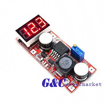 

Dc adjustable buck step down converter lm2596 voltage regulator voltmeter