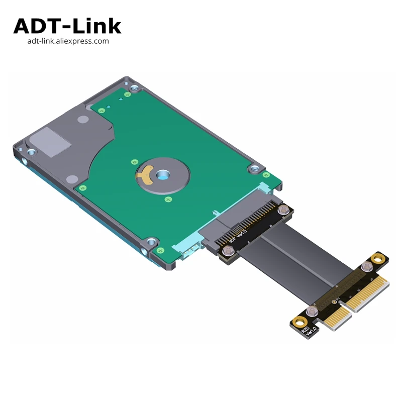 PCI-E 3.0 x4 To U.2 NVMe SSD SFF-8639 Extension Cable Riser Adapter High-speed
