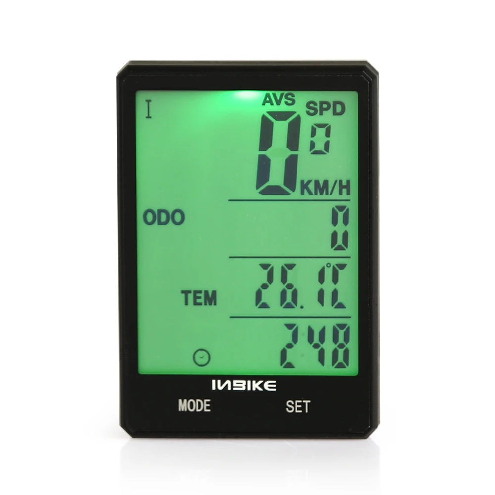 Wireless Bicycle Computer Speedometer 2.8in LCD Display Odometer with