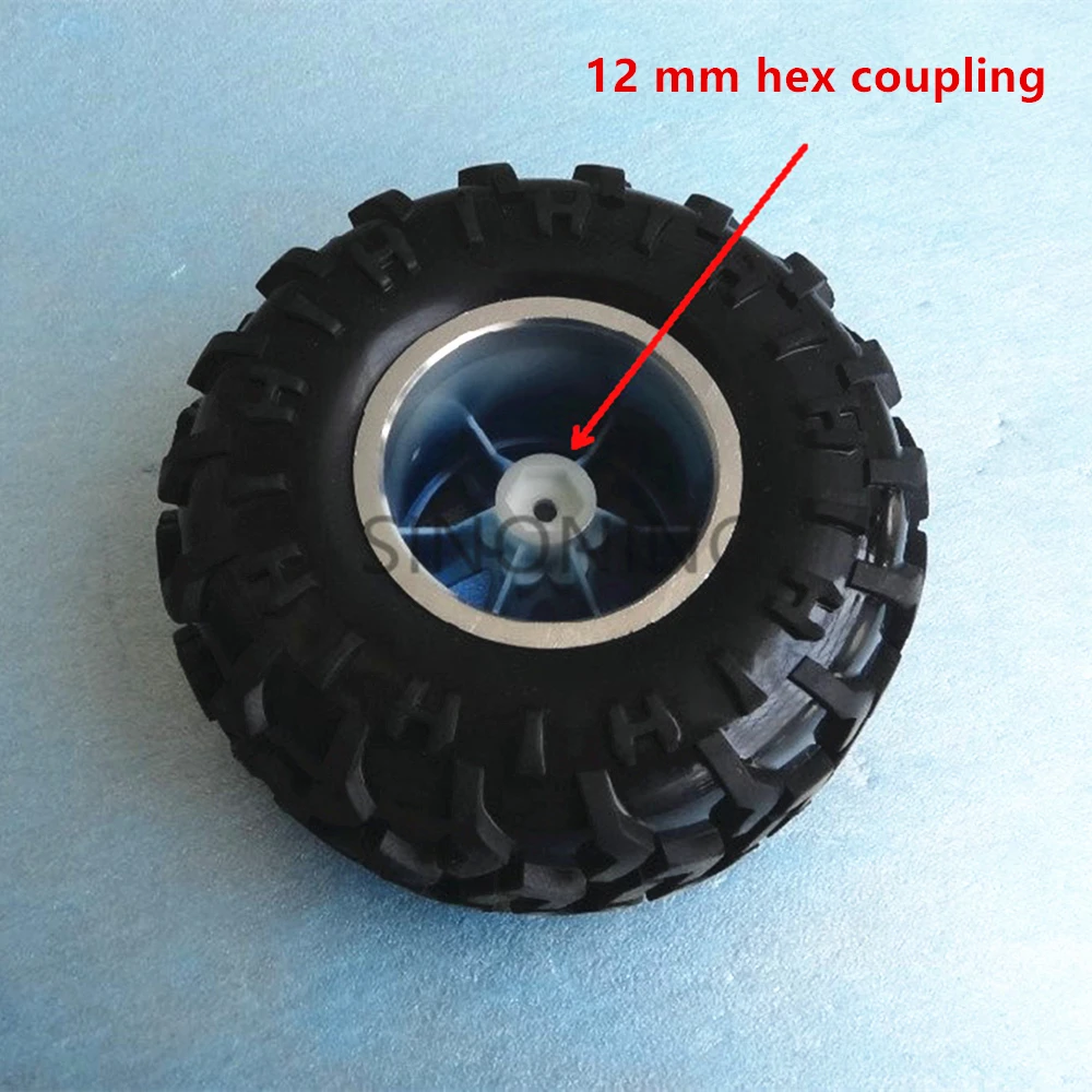 6pcs 130mm diameter supper big robot car wheel