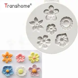 Transhome 1 шт. силиконовые формы цветок помадка формы для выпечки инструменты для торта помадка торт отделочных работ Кухня аксессуары