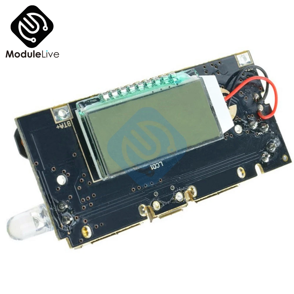Двойной USB два Usb 5V 1A 2.1A мобильный Банк питания 18650 литиевая батарея зарядное