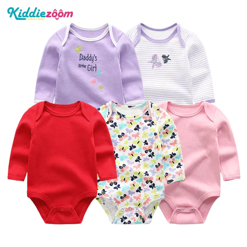 Боди для новорожденных, топ с длинными рукавами, одежда для девочек, детские летние комбинезоны, пижамы для мальчиков 3, 6, 9, 12 месяцев, хлопковая одежда, roupa de bebes - Цвет: BDL5016