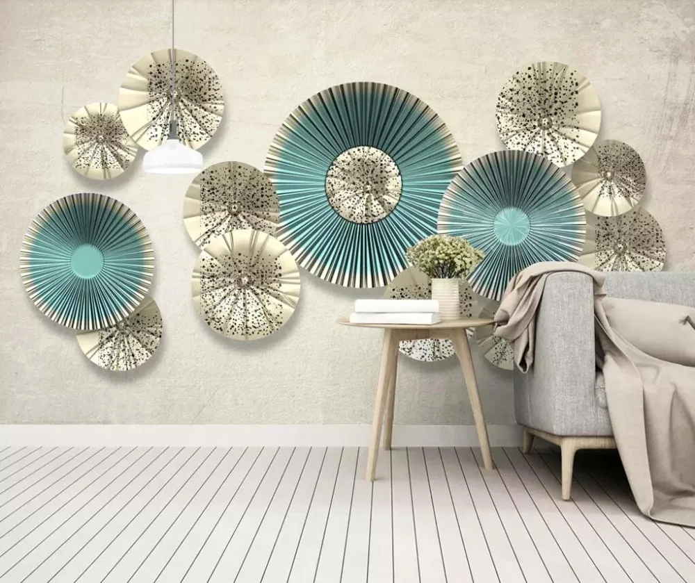 

Three-dimensional Nordic simple circular wall decoration background wall