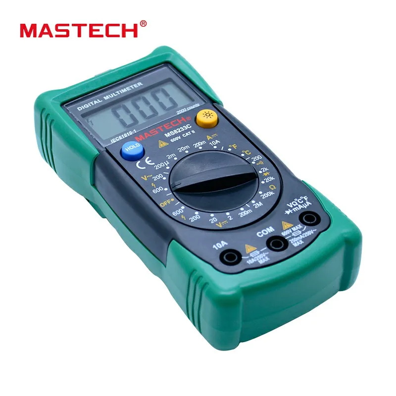 Цифровой Бесконтактный Мультиметр MASTECH MS8233C измеритель переменного/постоянного