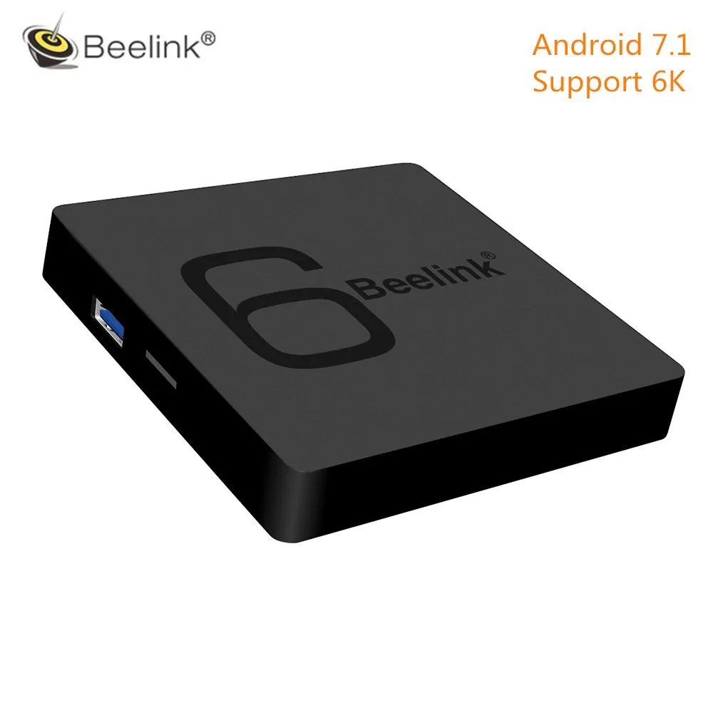 

Beelink GS1 6K TV Box Set Top Box 2G RAM+16G ROM Allwinner H6 Android 7.1 BT4.1 1000M LAN USB 3.0 Media Player TV Receiver Home