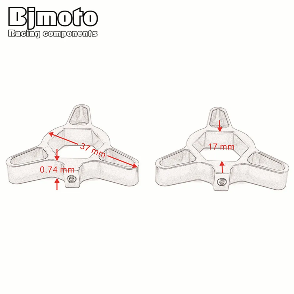 Pair Motorcycle 17mm CNC Alloy Racing Front Fork Preload Adjusters For Kawasaki ZX6R ZX9R ZX12R Yamaha YZF R6 YAF600 FAZER1000