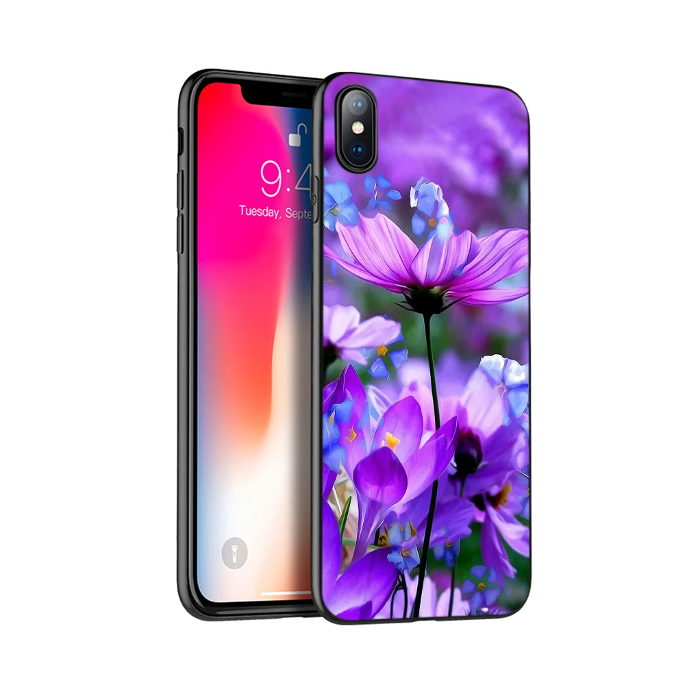 Черный чехол ТПУ для iphone 5 5s se 6 6s 7 8 plus x 10 чехол силиконовый чехол для iphone XR XS 11 pro MAX чехол infinity on фиолетовый - Цвет: 17786