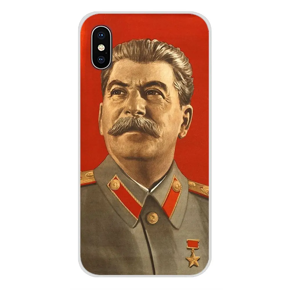 Винтажный русский Сталин СССР для Apple iPhone X XR XS MAX 4 4S 5 5S 5C SE 6 6 S 7 8 Plus ipod touch 5 6 силиконовый чехол для телефона