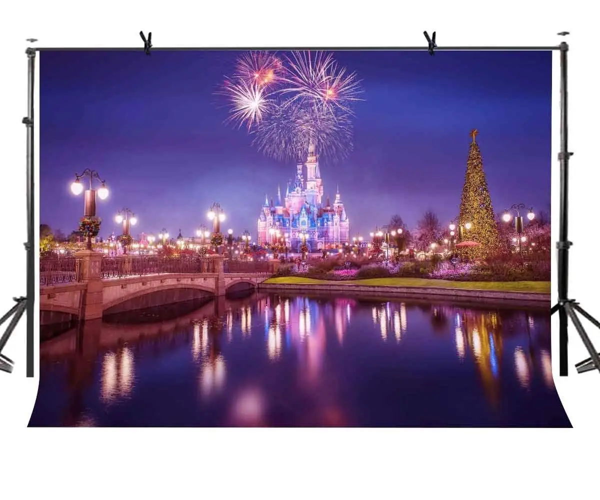 7x5ft вечерний фон ярко освещенный фейерверк для фотосъемки и студийный реквизит