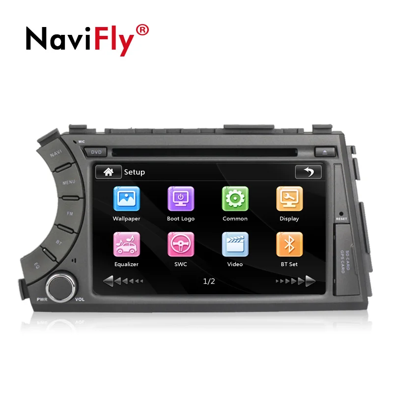 Flash Deal NaviFly 7 inch Car Multimedia Navigation System car DVD Player For SsangYong Kyron Actyon 2005-2013 GPS Radio Stereo 1