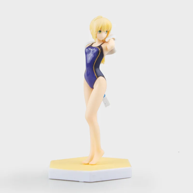 Аниме Fate Night Saber купальник минеральная вода Ver ПВХ фигурка Коллекционная модель