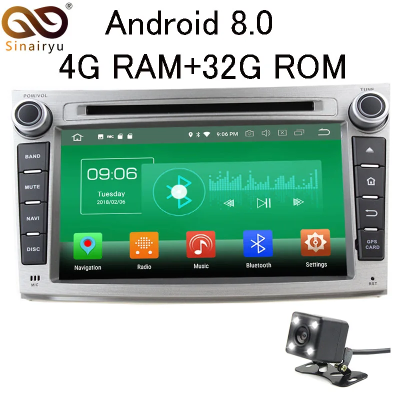 

4GB RAM Android 8.0 Car DVD GPS For Subaru Outback Legacy 2009 2010 2011 2012 Stereo Radio 4G WiFi Navigation Multimedia