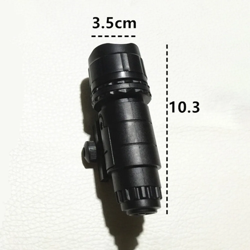 Jinming пластиковый тактический светодиодный фонарик высокой яркости белого света для Nerf черный передняя трубка детали для декора