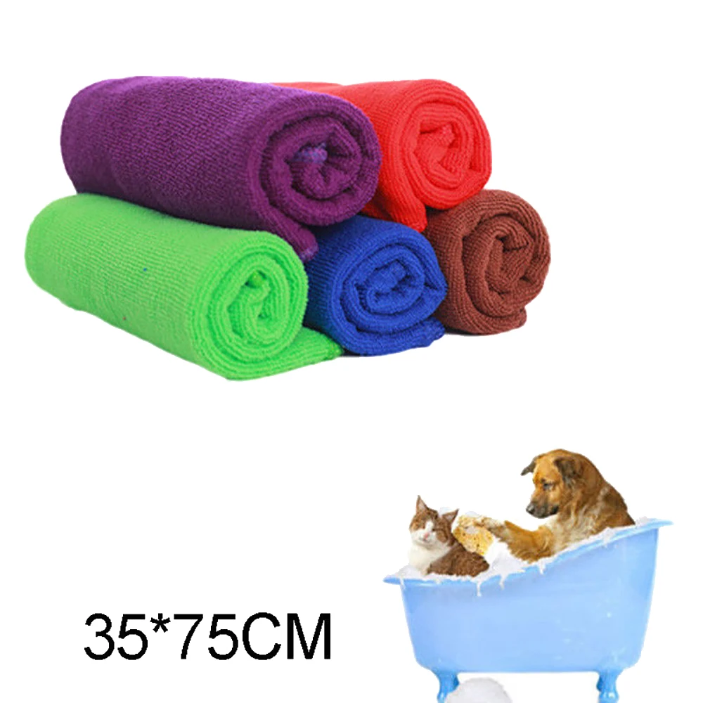 Pet's Fast Drying Solid Dry Hair Towels Pet Supply Fast Drying Grooming