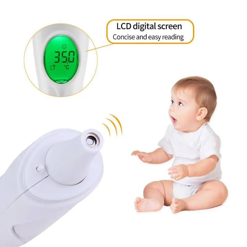 Цифровой инфракрасный Новорожденный ребенок термометр для взрослых Пистолет Бесконтактный Лоб уха Температура Диагностический прибор для измерения по уходу за ребенком