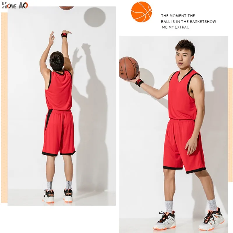 Men Basketball Jerseys Sets Team Uniforms Sports Kit Clothes Jersey Shirts Shorts Custom Number Name Logo Print | Спорт и