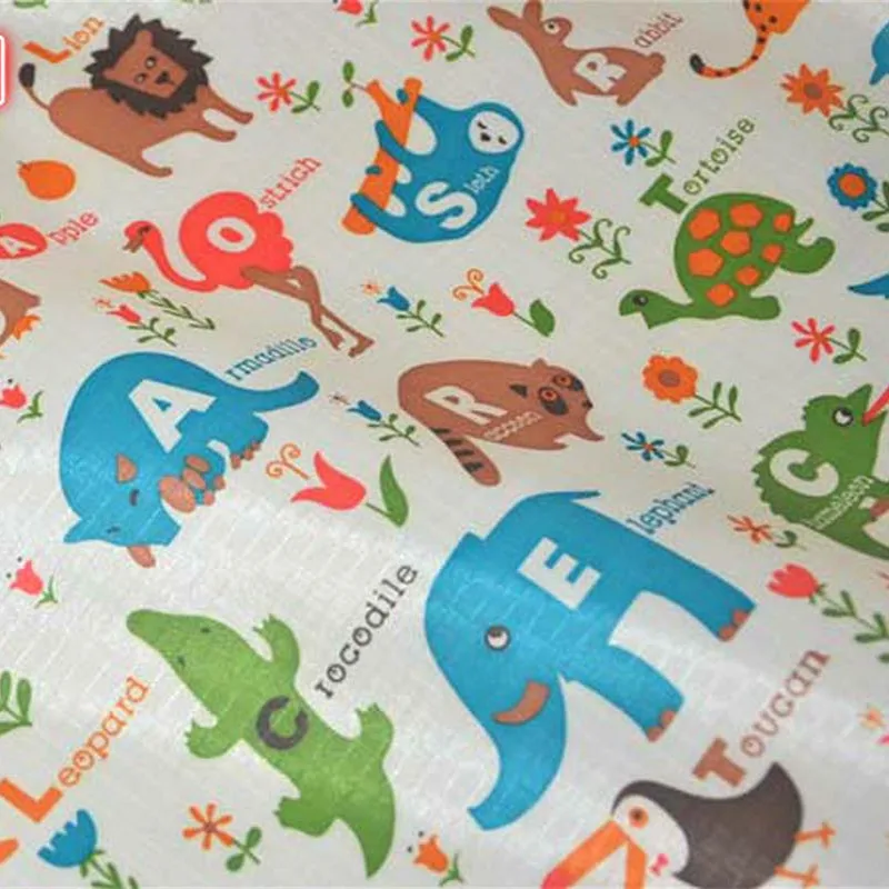 

210D PVC Coated Waterproof Oxford Fabric Animals Tiger elephant Handmade Patchwork PVC DIY Tablecloth Bags Cloth