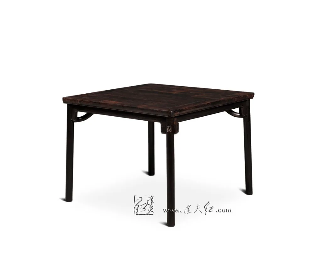 Dining Desk Square Tables with round legs Outdoor Patio Garden Furniture Sterling color Chinese Rosewood Dinner Table 86*86cm