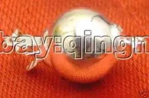 

SALE Big 10mm round ball one strings Sterling Silver(S925) Clasp-gp22